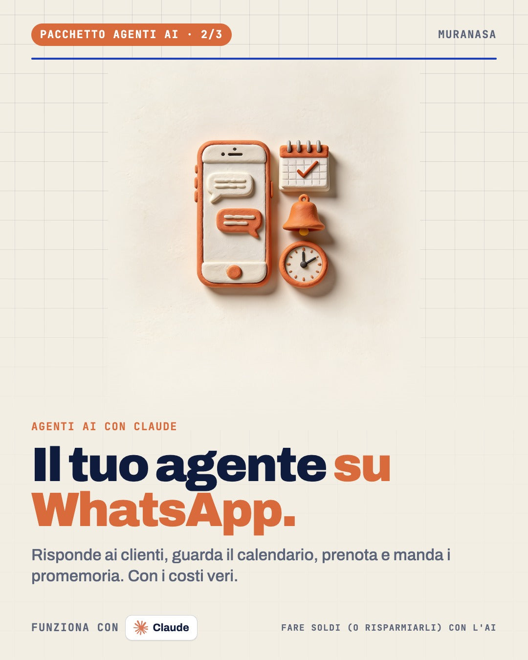 Il tuo agente AI su WhatsApp con Claude