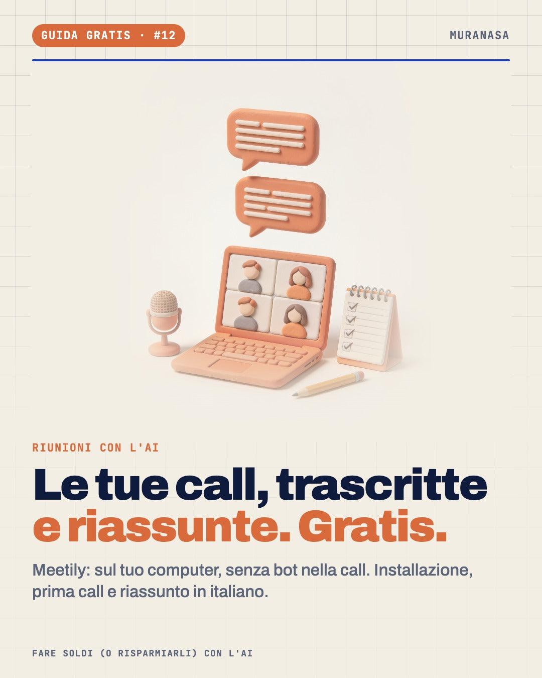 Le tue call trascritte e riassunte