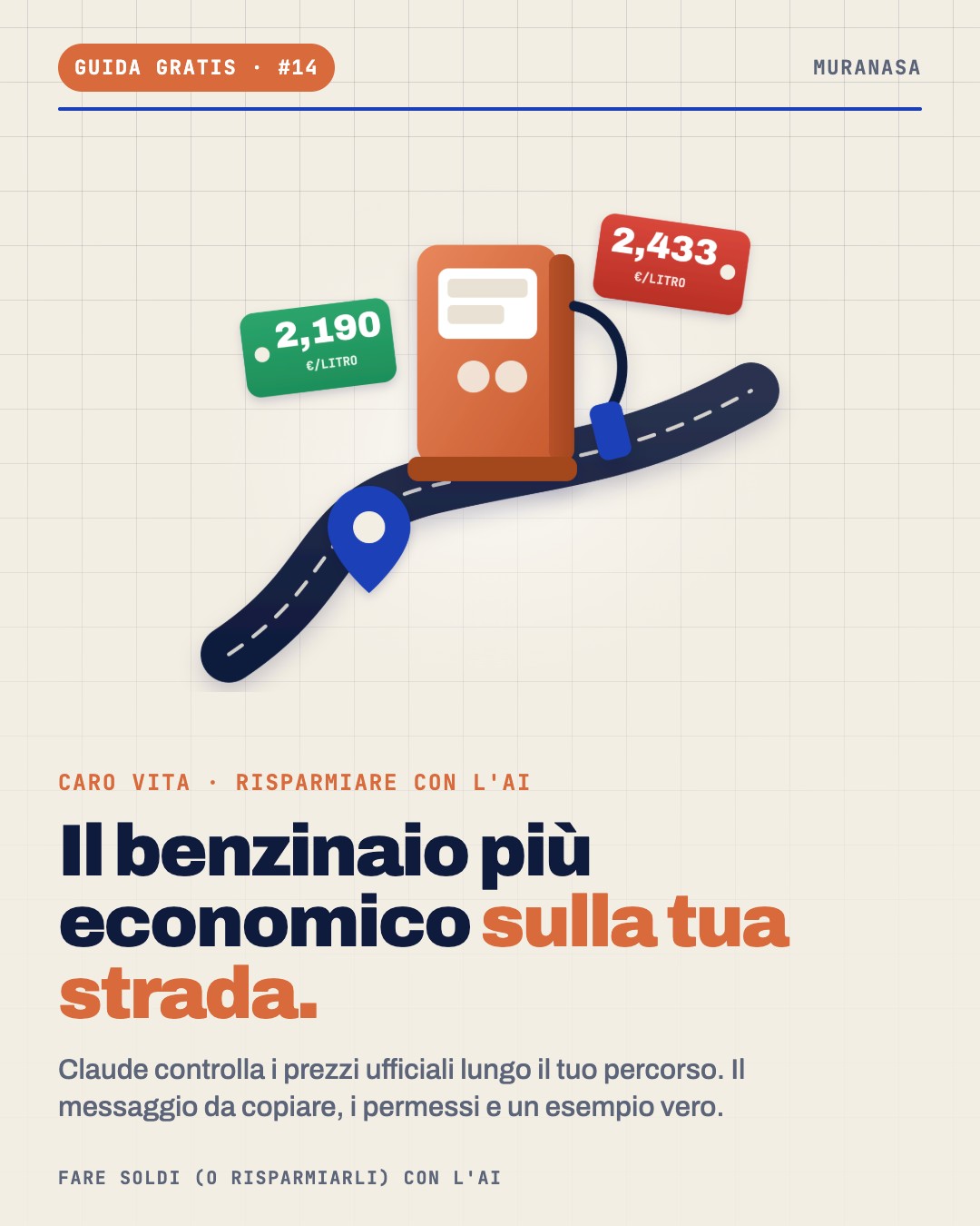 Il benzinaio più economico sulla tua strada, con Claude
